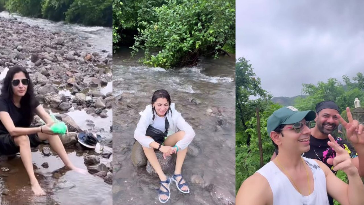 Anupamaa's Ashlesha Sawant enjoys monsoon vacation with Kumkum Bhagya's Sriti Jha, Shabir Ahluwalia; WATCH