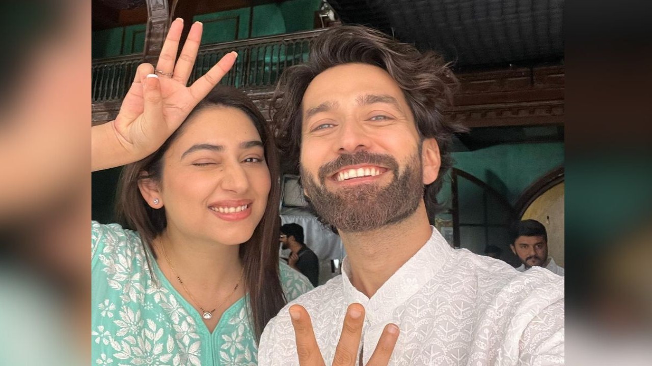 Nakuul Mehta gives a glimpse from his ‘hot minute’ with Bade Achhe Lagte Hai 2 co-star Disha Parmar; See here