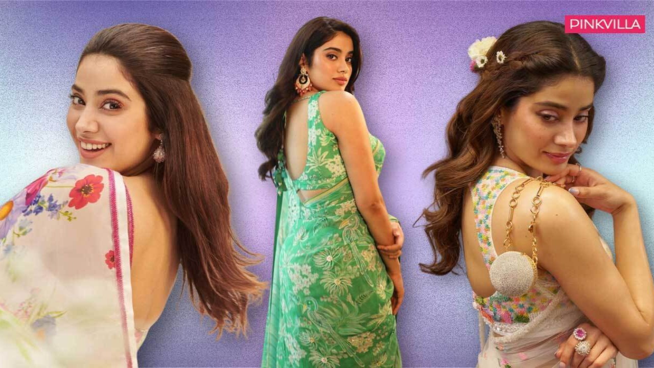  5 Janhvi Kapoor-inspired floral sarees that can be the perfect wedding trousseau pick