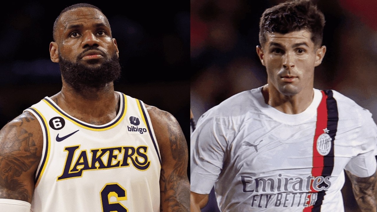 Christian Pulisic and LeBron James (PC:Twitter)
