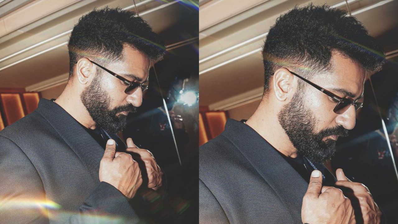 Vicky Kaushal looks handsome in all-black ensemble