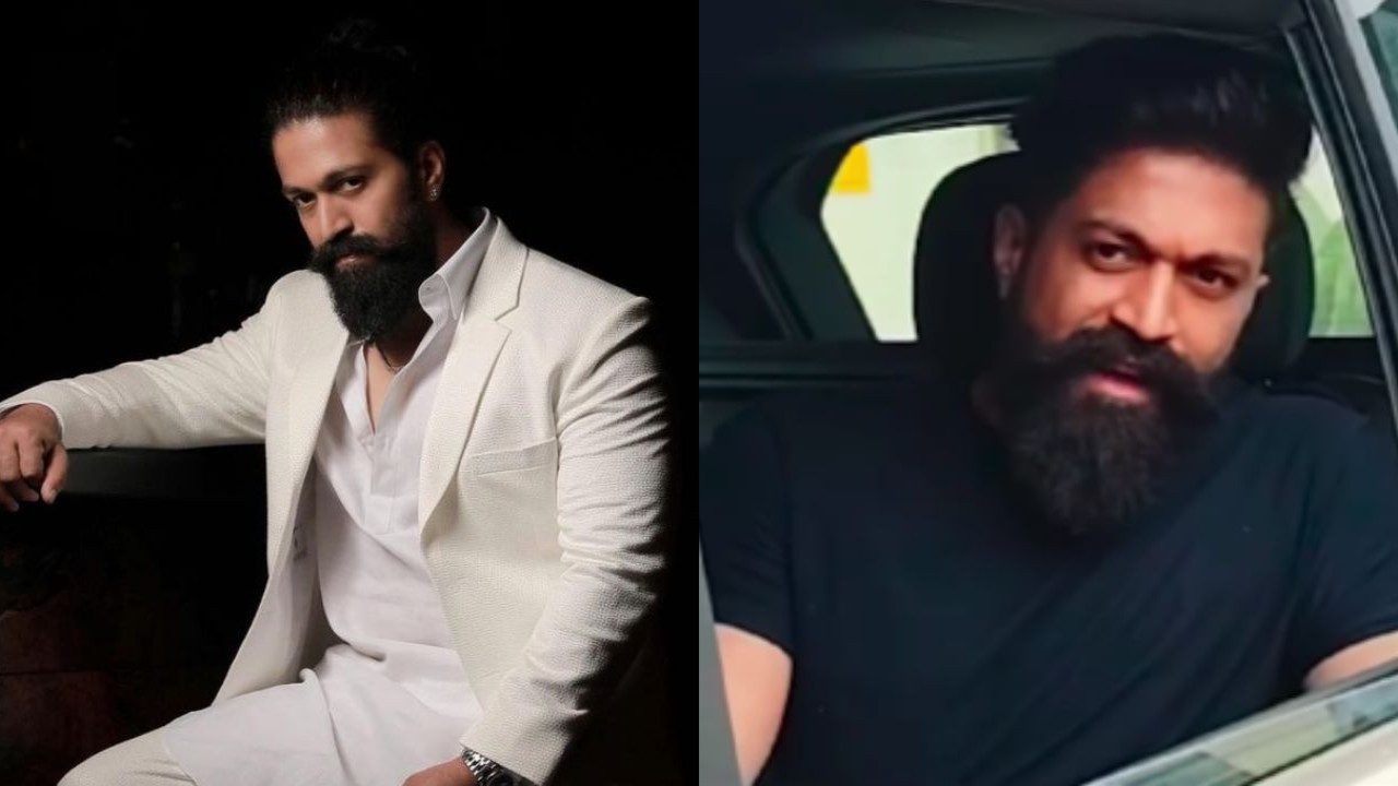 Yash sports long beard and short hair look