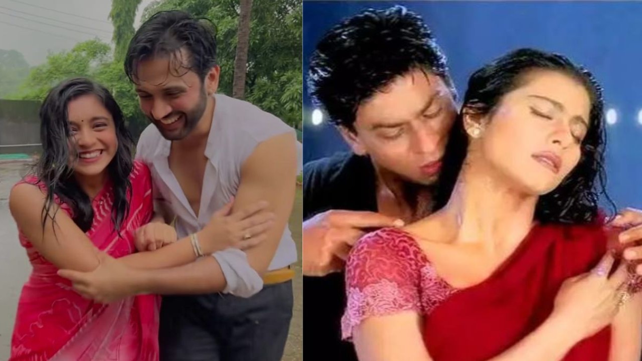 Sumbul Touqeer-Mishkat Varma's rain dance makes a fan scream 'They are SRK & KAJOL in today's world'; Watch