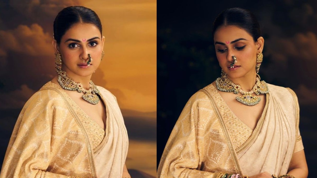 Genelia looks like a pure Maharashtrian mulgi at Anant-Radhika's wedding 