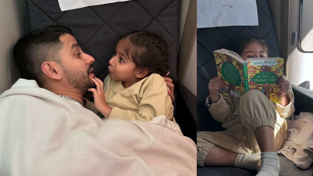 Soha Ali Khan shows how she spent 9 hrs on plane ft adorable Inaaya and Kunal Kemmu; Mom-to-be Richa Chadha reacts