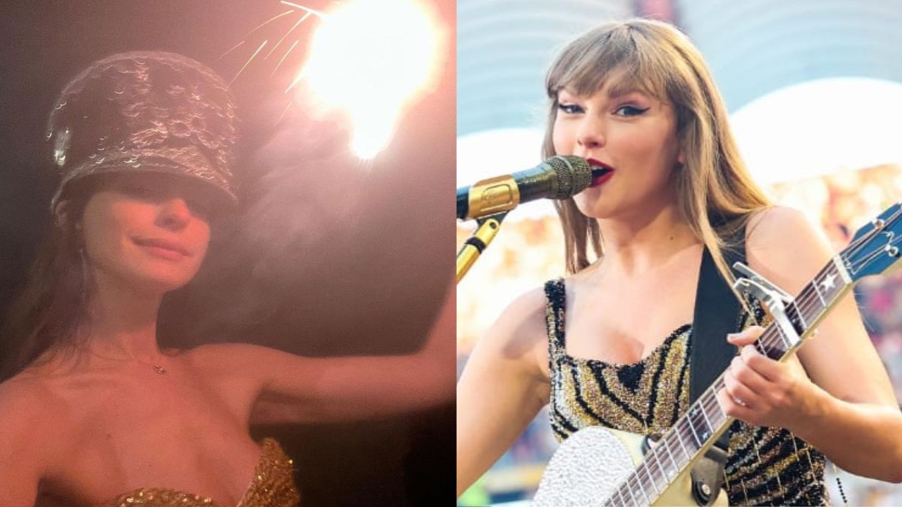 Anne Hathaway grooves to Taylor Swift’s “Shake It Off” and more at the Eras Tour concert in Germany; see here