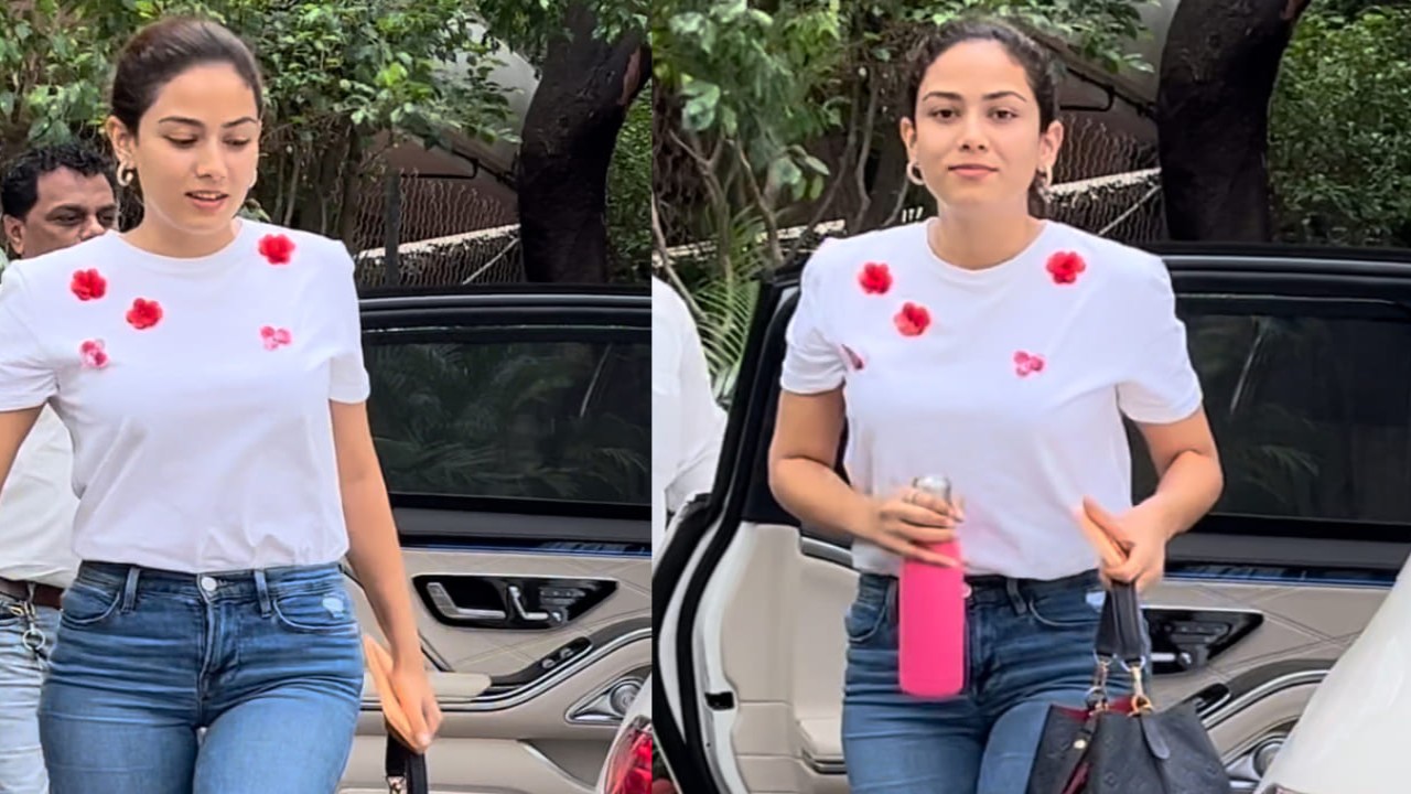 Mira Rajput in white top and denim jeans 