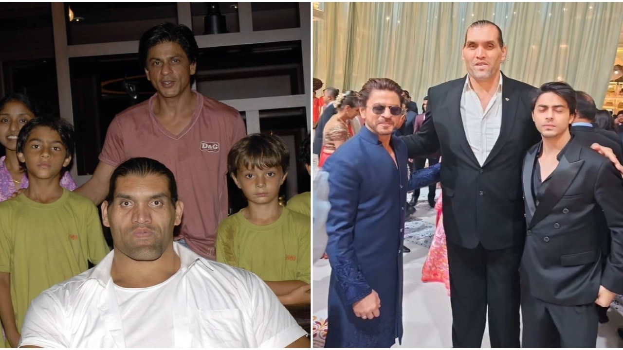 Shah Rukh Khan, Aryan and The Great Khali’s PIC from Anant-Radhika’s wedding makes us feel nostalgic; here’s why