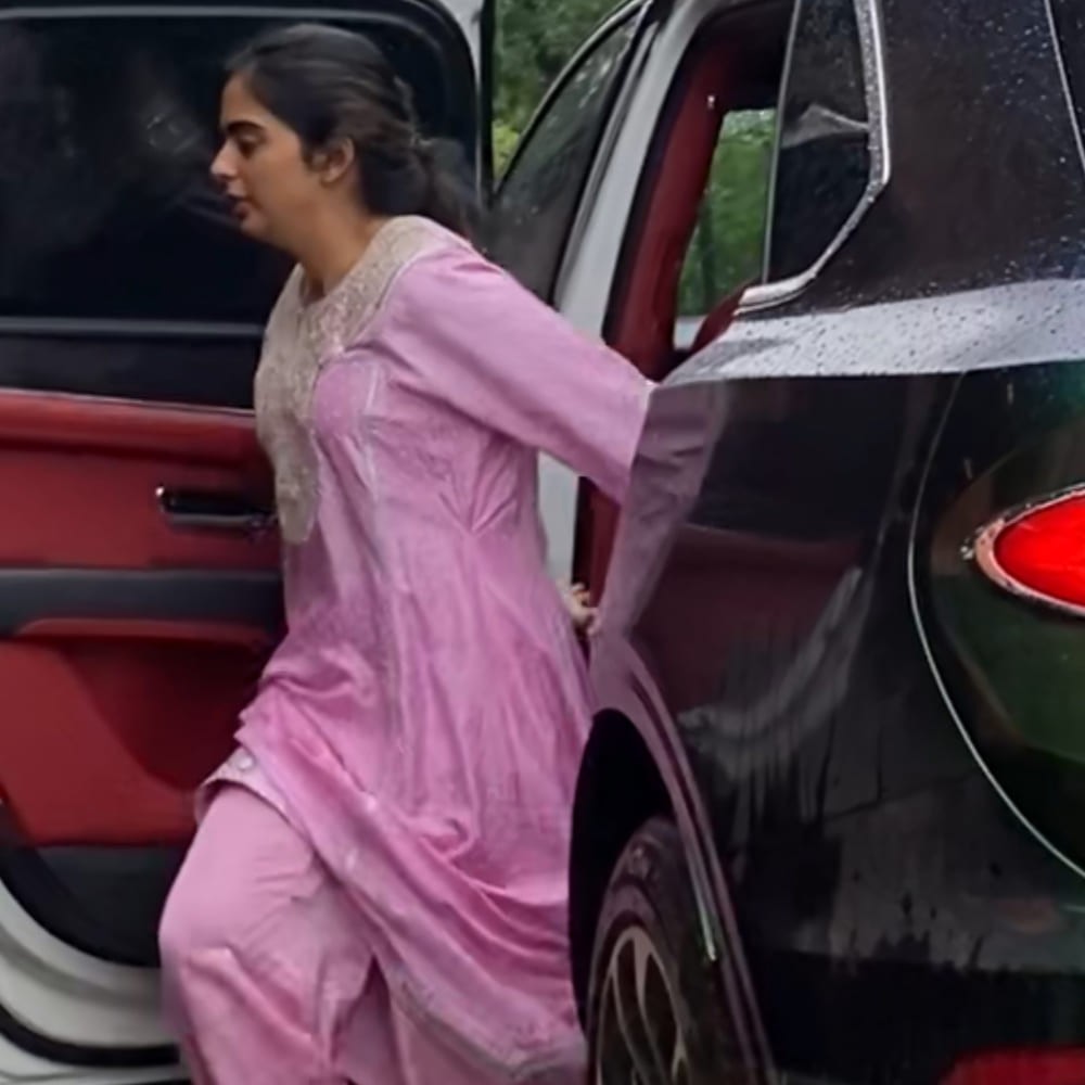 Isha Ambani embodies pre-wedding spirit in this stunning orange suit adorned with intricate golden details | PINKVILLA