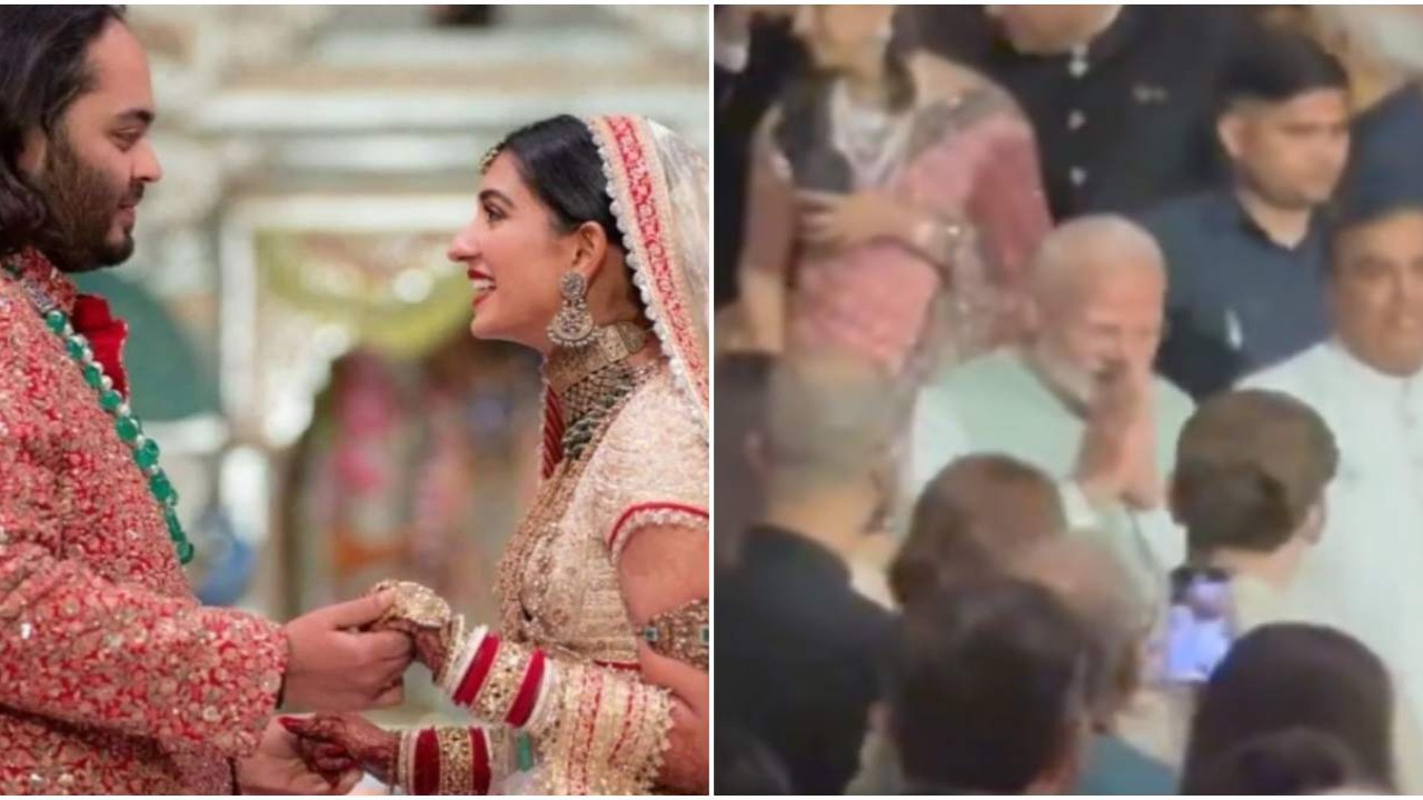 Anant Ambani-Radhika Merchant Aashirwad Ceremony: PM Narendra Modi arrives to bless newlyweds, walks in with Mukesh Ambani-Nita Ambani; WATCH