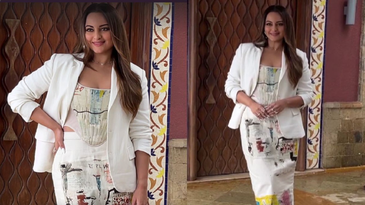 Sonakshi Sinha steps out in a quirky outfit