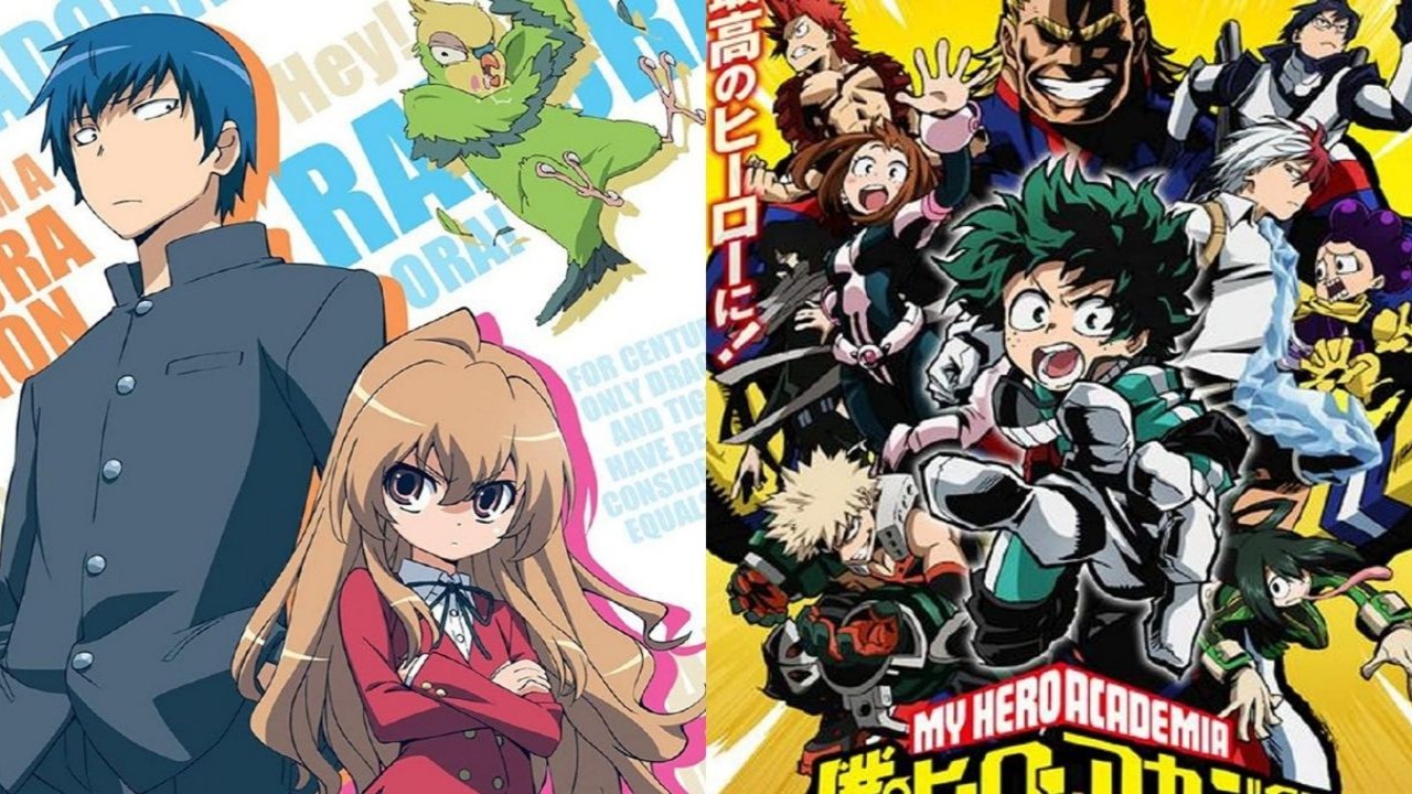 Toradora, My Hero Academia 