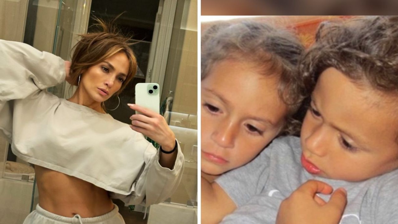 Jennifer Lopez shares pictures of her twins