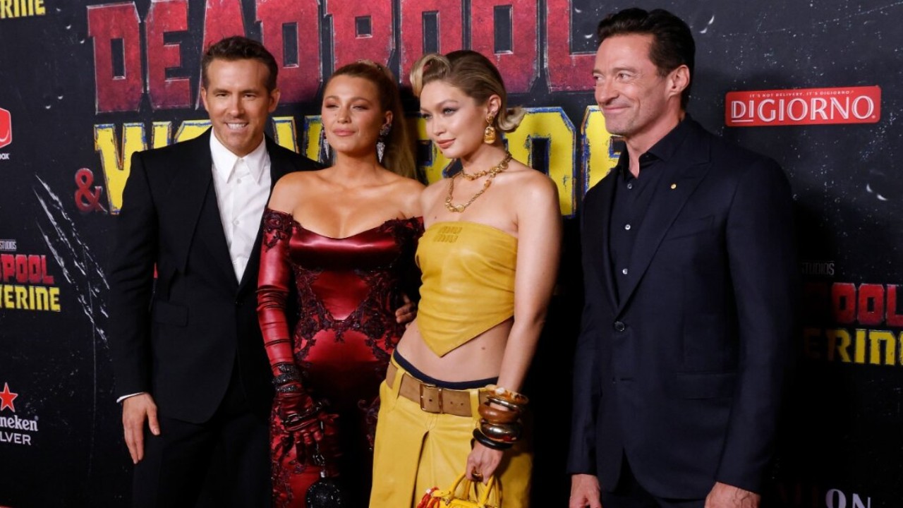 Ryan Reynolds Is Starstruck by Blake Lively and Gigi Hadid’s Outfits at Deadpool & Wolverine Premiere