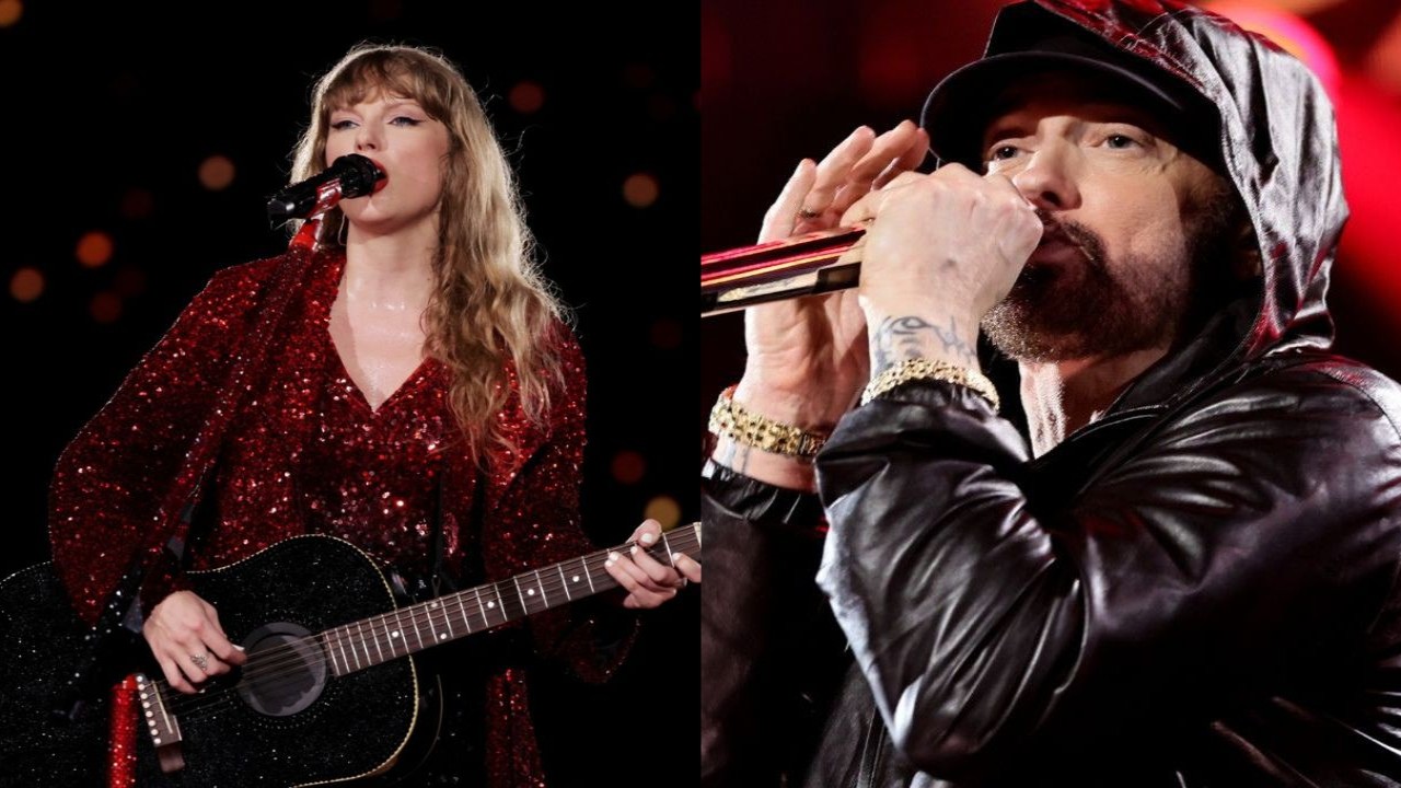 Taylor Swift and Eminem (P.C. Getty Images)