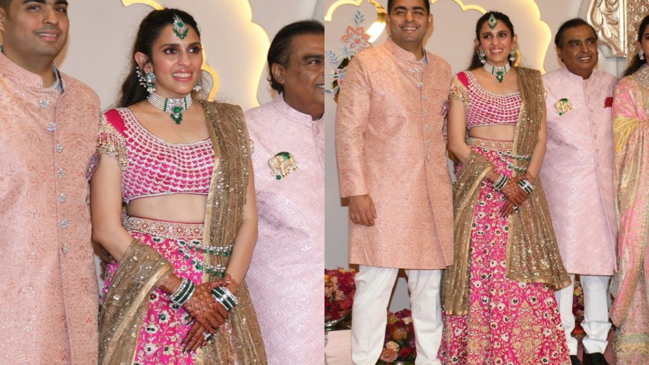 Shloka Mehta stuns in custom-made heavily embroidered lehenga