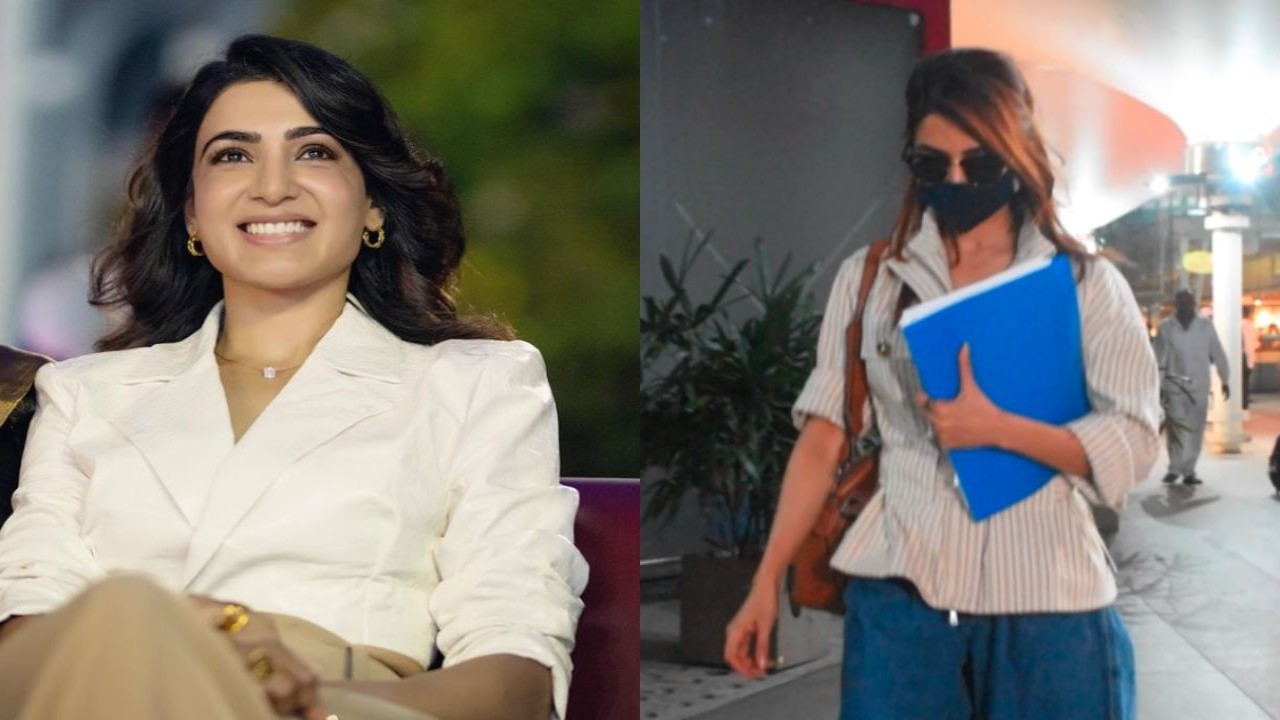 WATCH: Samantha Ruth Prabhu achieves effortless airport look in baggy denims and comfy shirt; keeps low profile as she gets papped