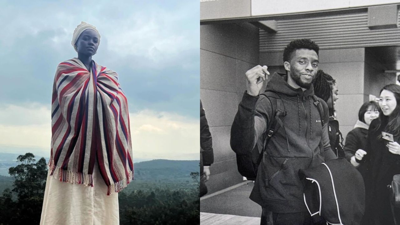 Lupita Nyong'o and Chadwick Boseman (Image Courtesy: Instagram)