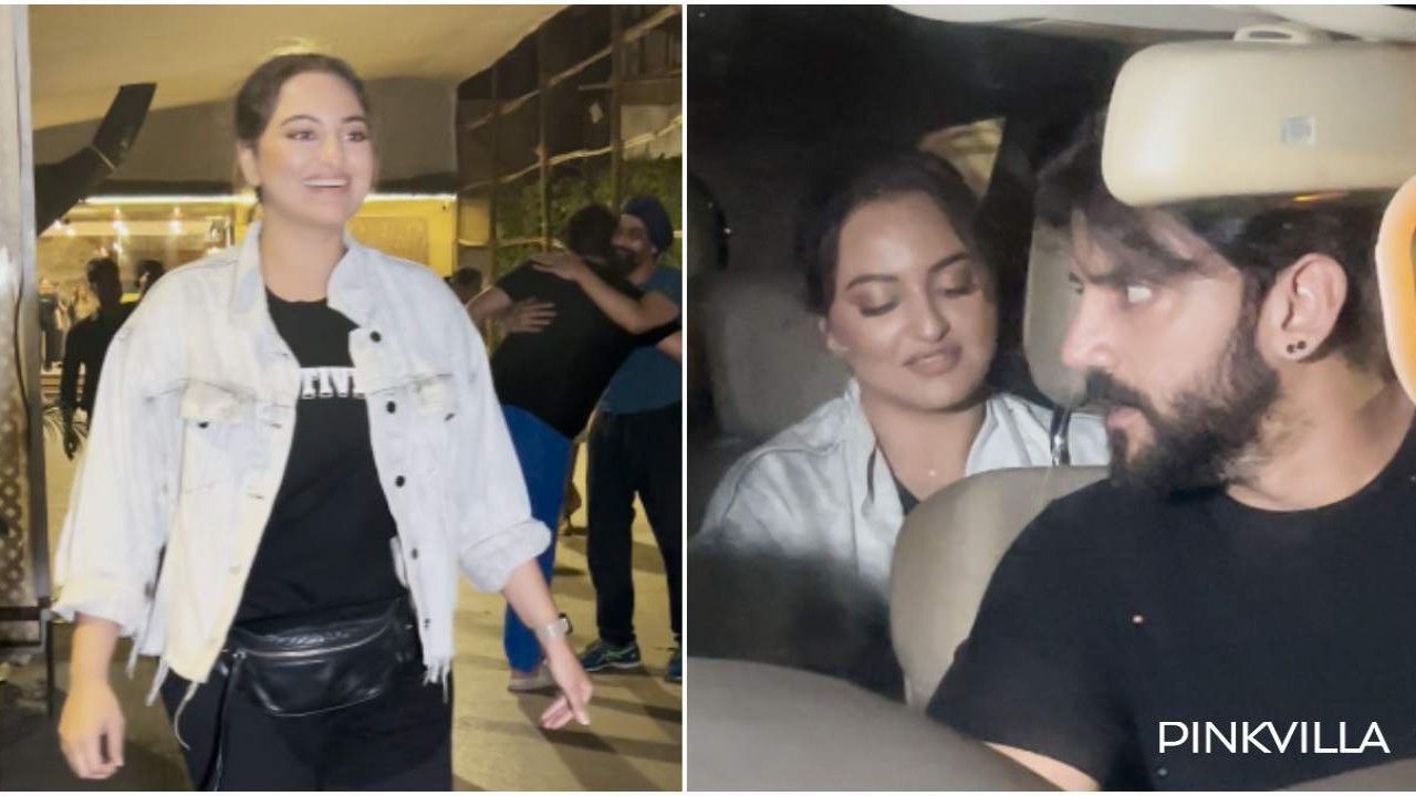 WATCH: Sonakshi Sinha telling paparazzo 'mere ko ghar jaane de' after her dinner date with Zaheer Iqbal is moment of the day