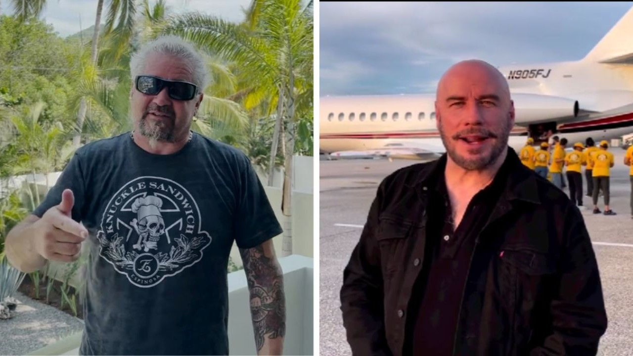 Guy Fieri spends time with John Travolta and more at the Olympics 2024 