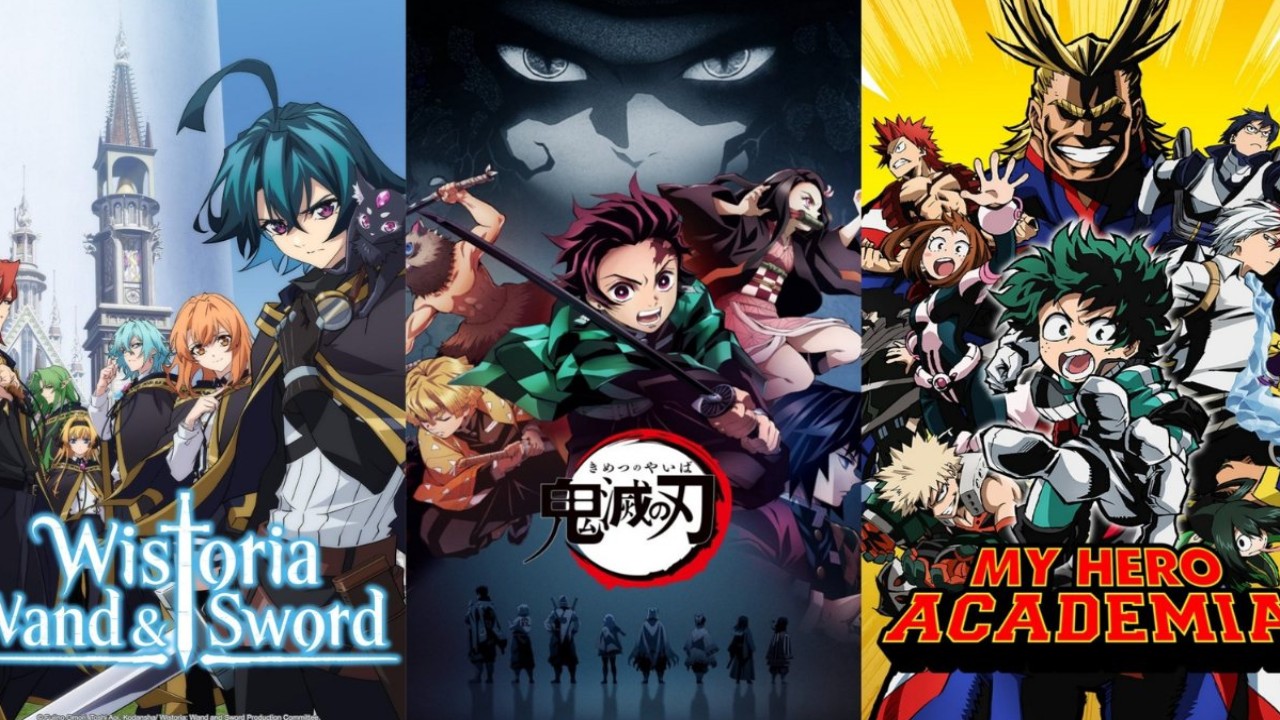 Wistoria: Wand & Sword, Demon Slayer, My Hero Academia; Image Courtesy: IMDb 