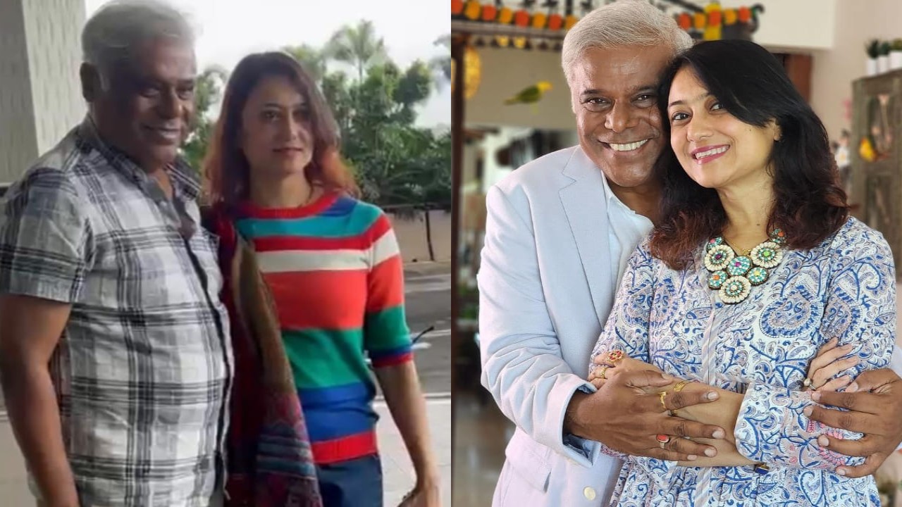 WATCH: Ashish Vidyarthi makes a rare public appearance with his second wife Rupali Barua at Mumbai airport