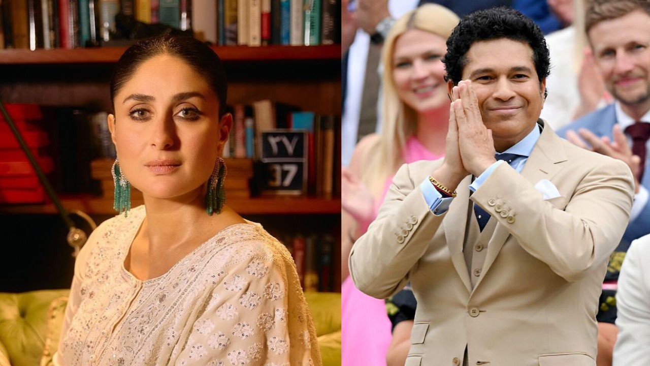 Kareena gets awestruck meeting Tendulkar; says, ‘I am sitting next to living legend’ (Instagram/@kareenakapoorkhan, @sachintendulkar)