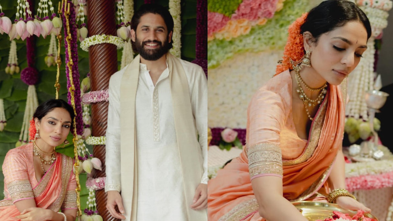 EXCLUSIVE: Inside peek into Naga Chaitanya-Sobhita Dhulipala's traditional engagement ceremony followed by dinner hosted by Nagarjuna Akkineni