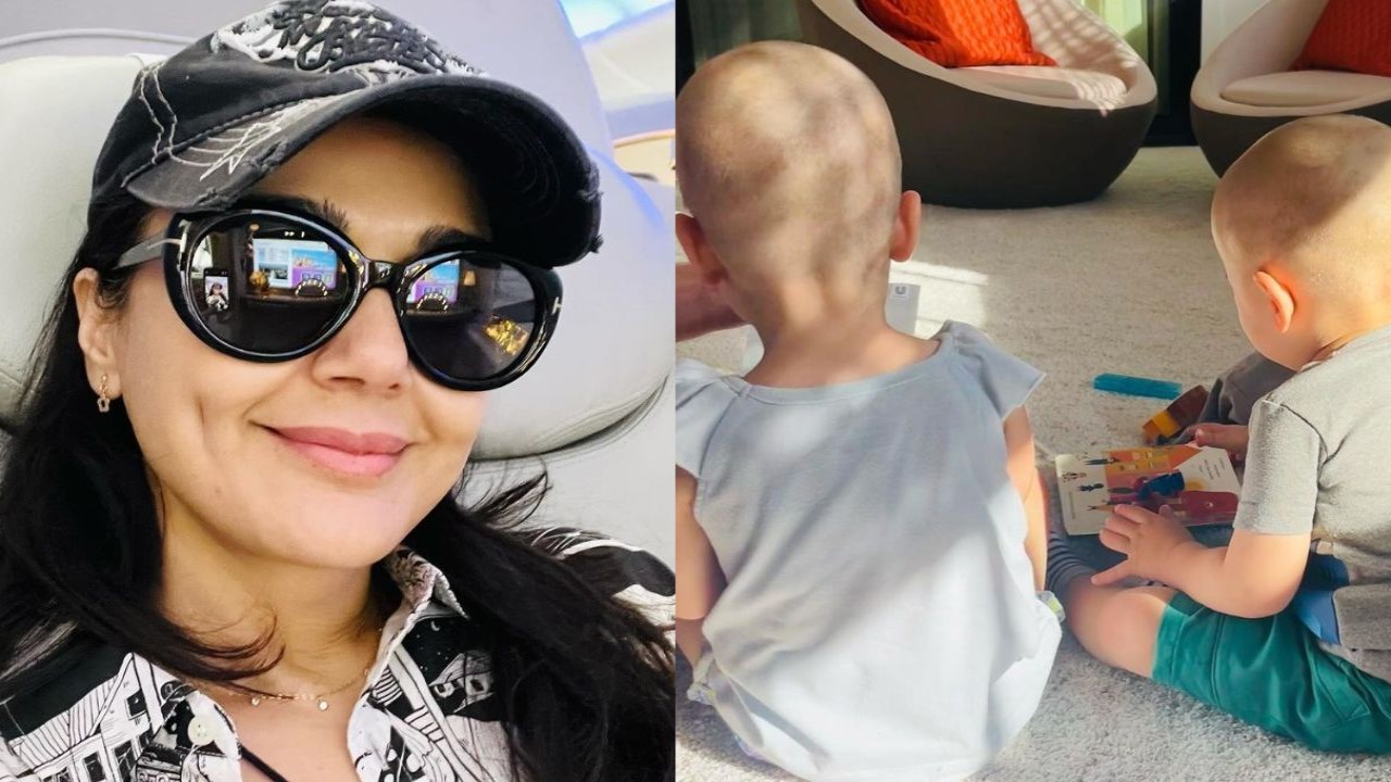 PIC: Preity Zinta shares ‘bittersweet’ moment as her kids Gia and Jay enter school life; ‘My mom schedule is jam packed’