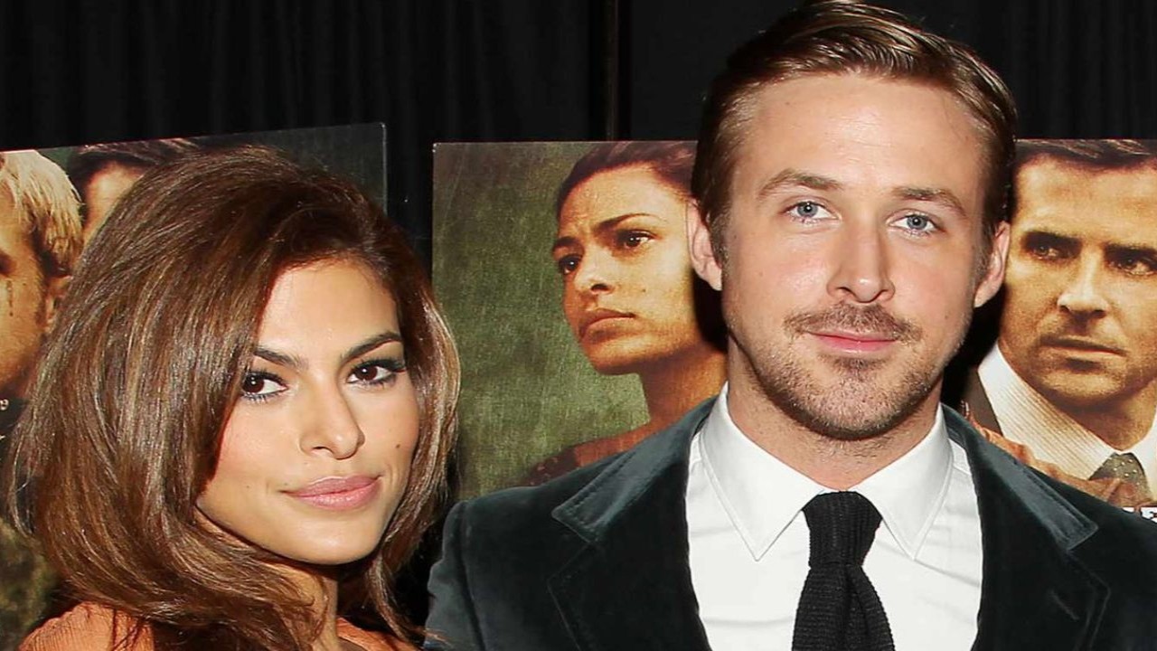 Ryan Gosling And Eva Mendes Make Super Rare Public Appearance With Daughters At 2024 Pa...