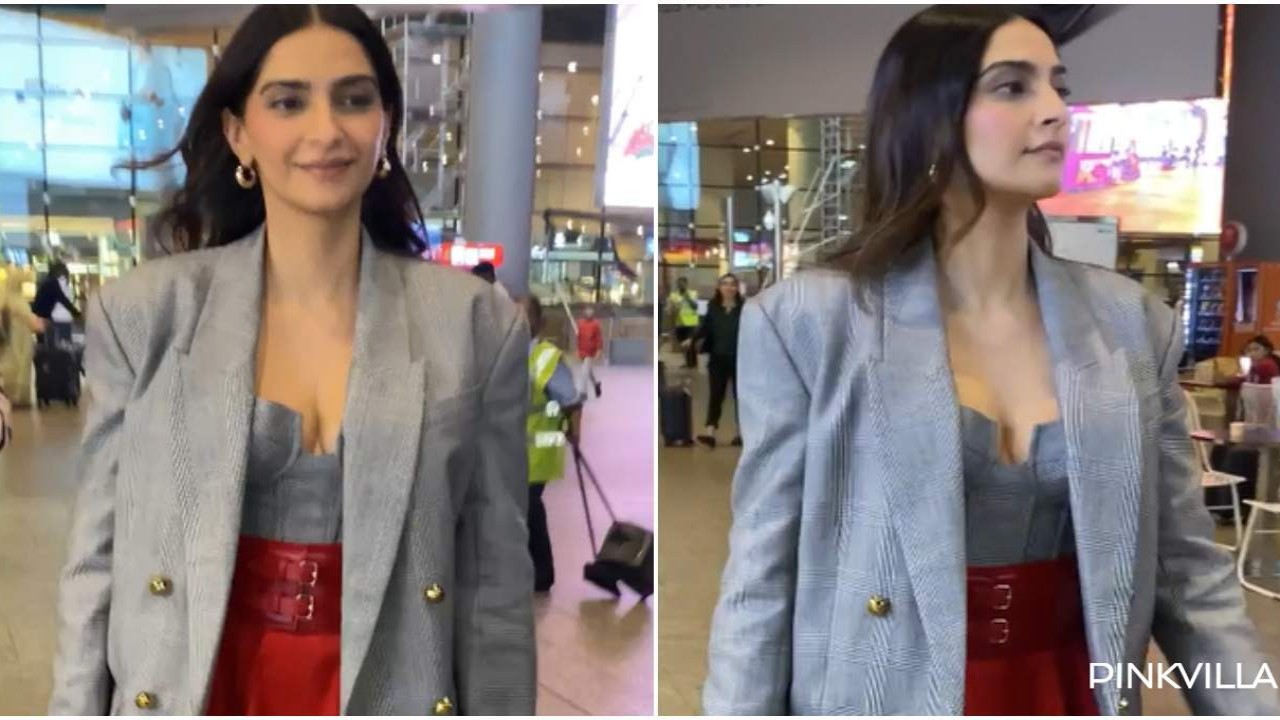 WATCH: Sonam Kapoor continues to slay with her style as she returns to Mumbai; sister Rhea joins