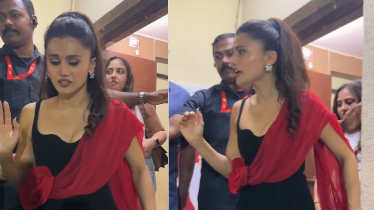 Taapsee warns paps ‘mujhpe chadhiye mat’ post-Phir Aayi Hasseen Dillruba screening; WATCH (Image: Pinkvilla)