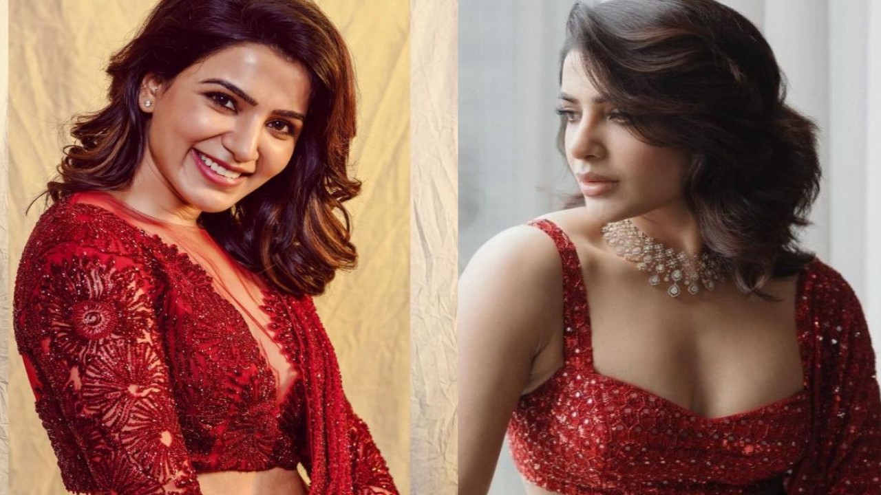 Samantha’s 5 exquisite red saree looks (PC- Samantha Ruth Prabhu Instagram)