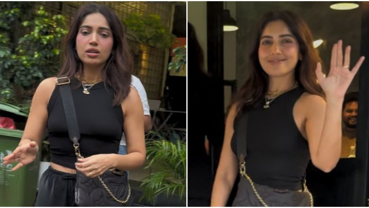 WATCH: Bhumi Pednekar is visibly worried for paparazzi as they rush to click her; netizens love her gesture