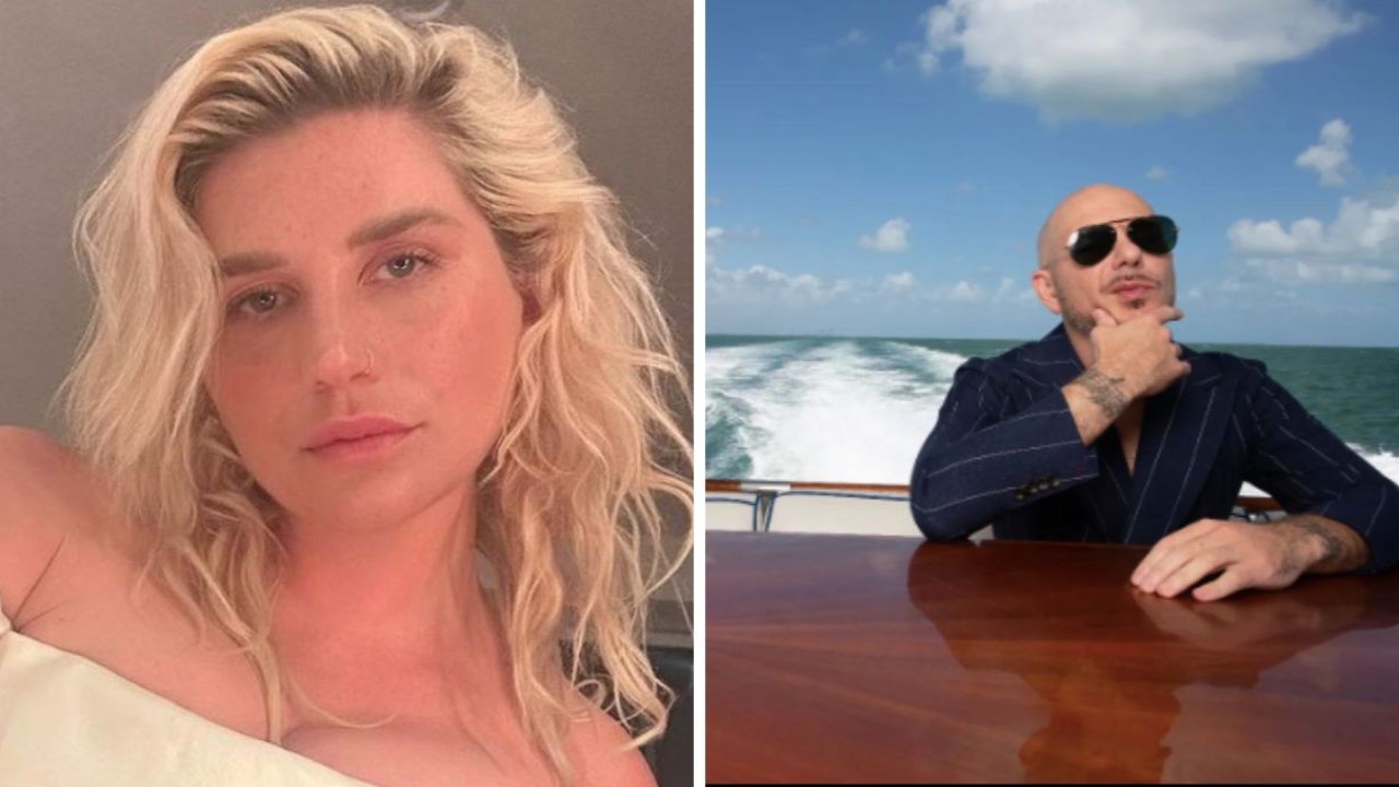 Kesha - ( Instagram/ Kesha) and Pitbull ( Instagram/ Pitbull) 