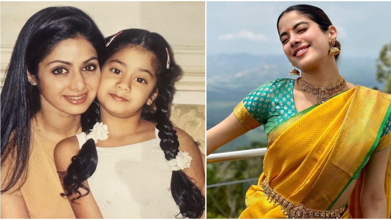 PICS: Janhvi Kapoor visits Tirupati temple on ‘mumma’ Sridevi’s 61st birth anniversary; fans say ‘wonderful daughter of beautiful mother’