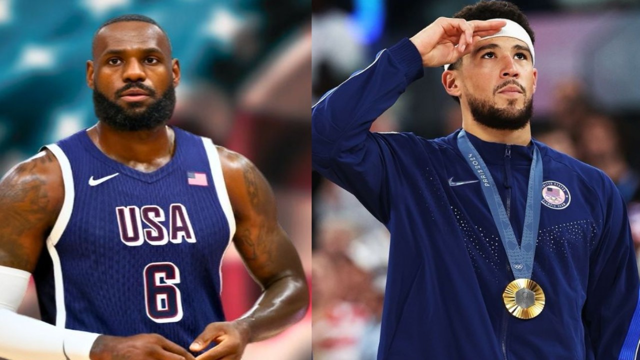 LeBron James reacts to Devin Booker’s Instagram post after his exciting gold medal win at the Paris Olympics