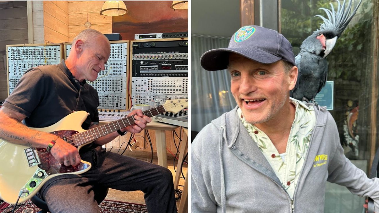 Woody Harrelson and Flea recall snowboarding experience 