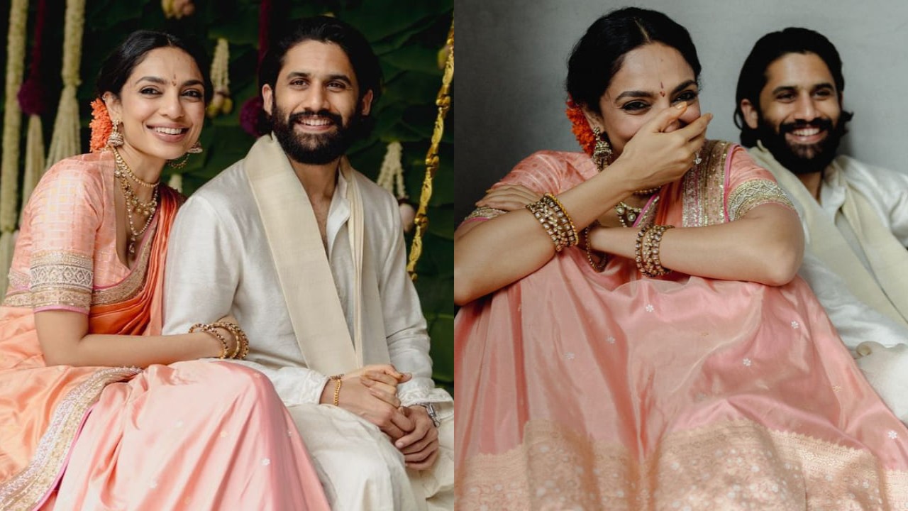 Sobhita Dhulipala drops NEW photos with Naga Chaitanya from their engagement and they are truly and madly in love