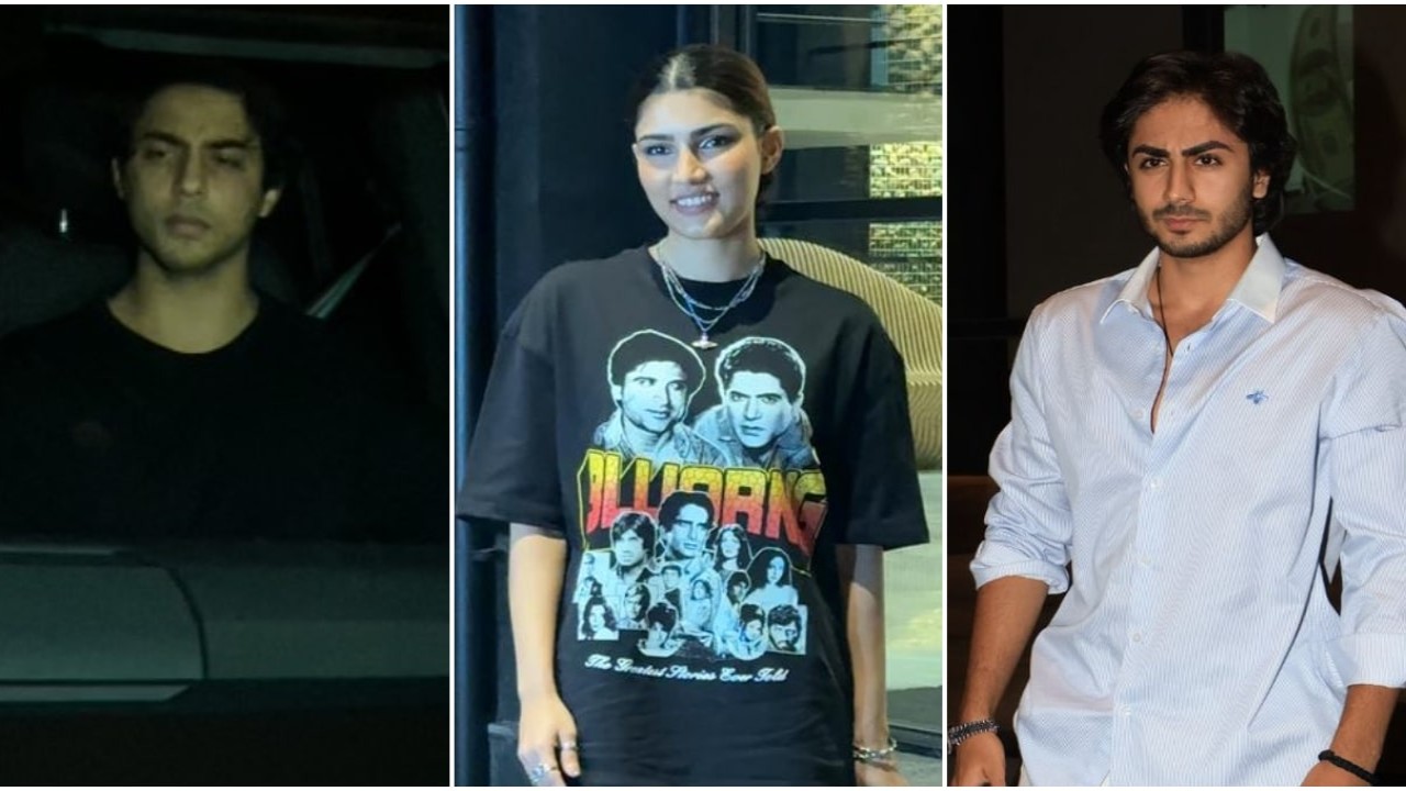 Angry Young Men Screening: Aryan Khan makes dashing entry; Salman's niece Alizeh Agnihotri joins cousins Arhaan, Nirvan and others