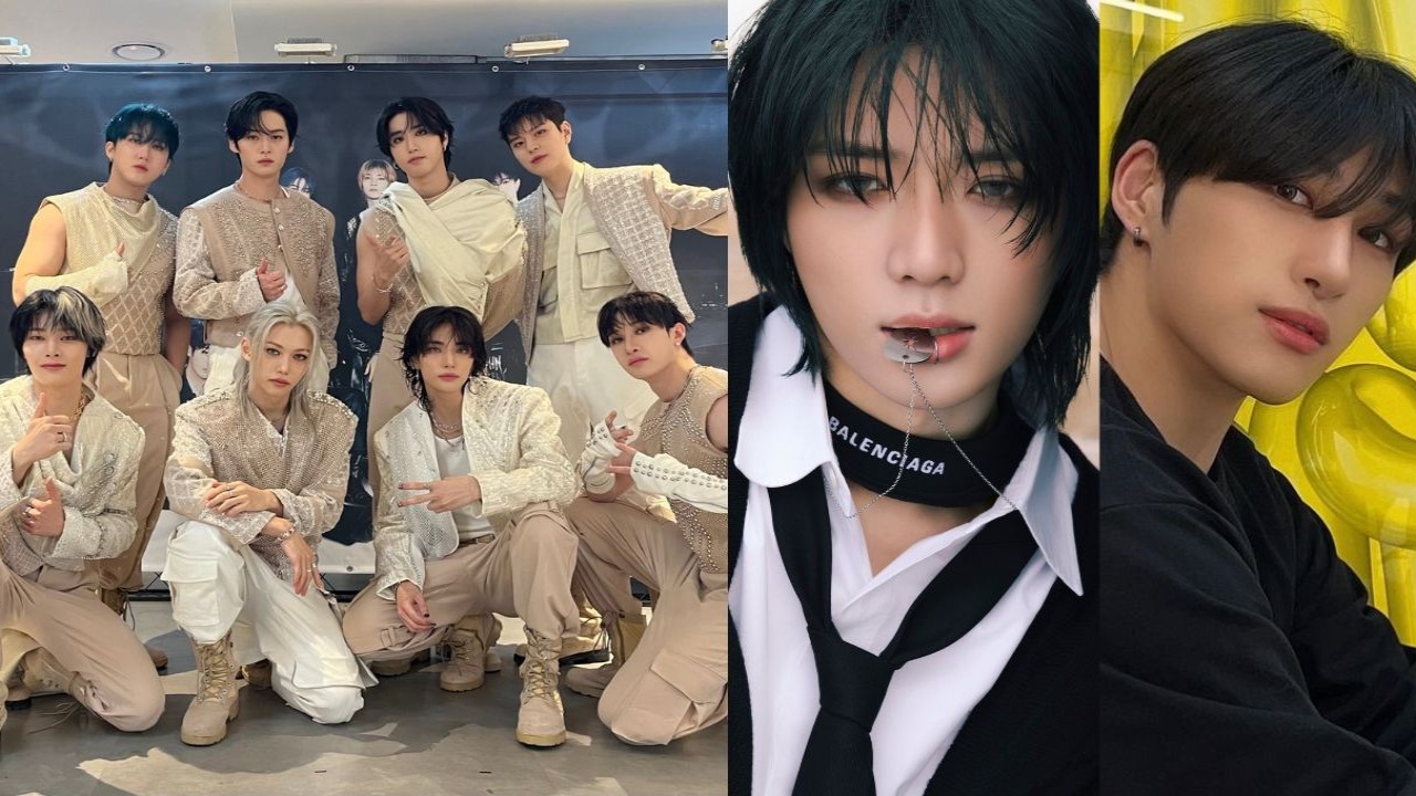 Stray Kids, TXT's Beomgyu, JUST B's Lim Jimin; Image: Stray Kids' X, BIGHIT MUSIC, JUST B's Instagram