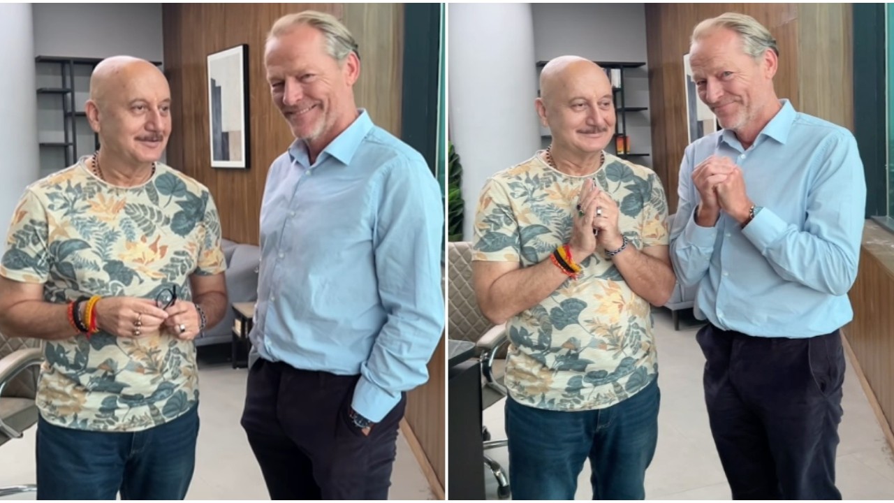 WATCH: Anupam Kher officially announces collaboration with Iain Glen for Tanvi: The Great; Game of Thrones actor calls India ‘beautiful country’