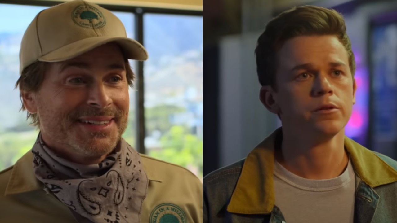 Rob Lowe and John Owen Lowe (Images via YouTube/Netflix)