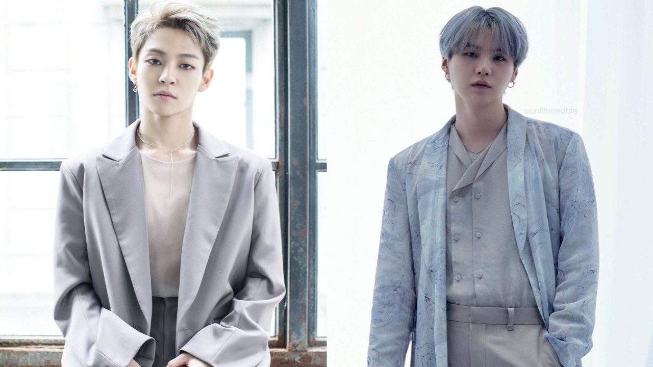 The Rose's Woosung, BTS' SUGA; Image Courtesy: WINDFALL, BIGHIT MUSIC