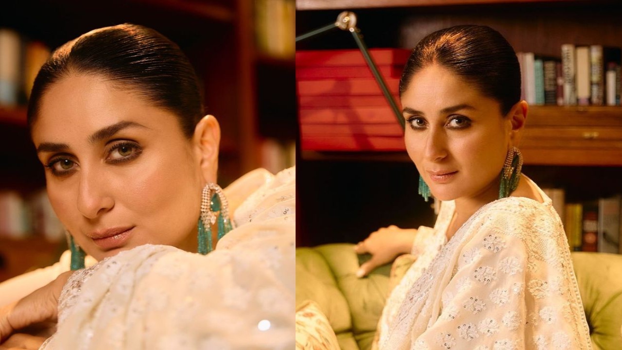 Kareena channels royalty in pristine white outfit; Kiara’s reaction is all of us right now (Instagram/@kareenakapoorkhan)