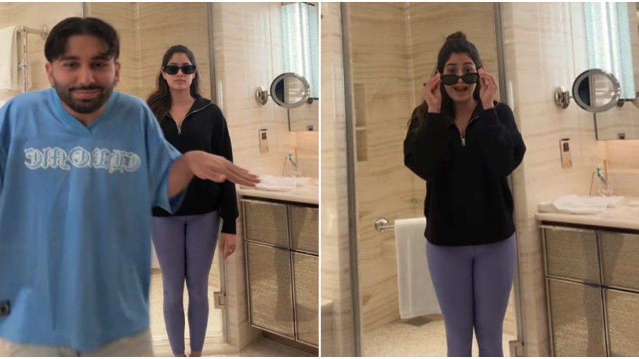 WATCH: Janhvi Kapoor features in playful video with Orry as he dances around her; ‘She’s not being held hostage’