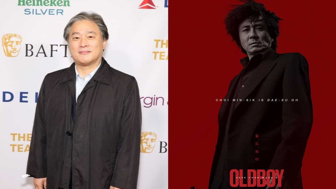 Park Chan Wook, Oldboy poster: images from Getty Images, CJ Entertainment