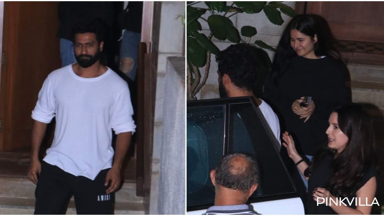 WATCH: Vicky Kaushal and Katrina Kaif are all smiles as they visit Zoya Akhtar's house; Isabelle joins