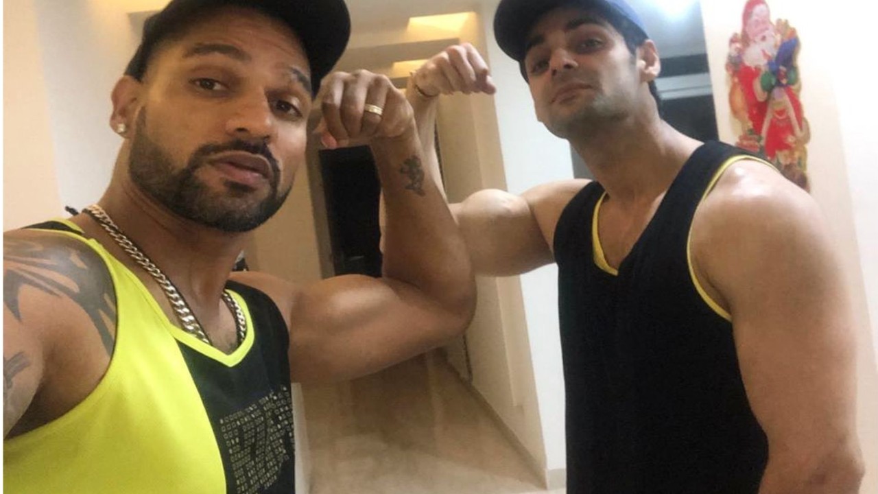 Shikhar Dhawan and Karan Wahi