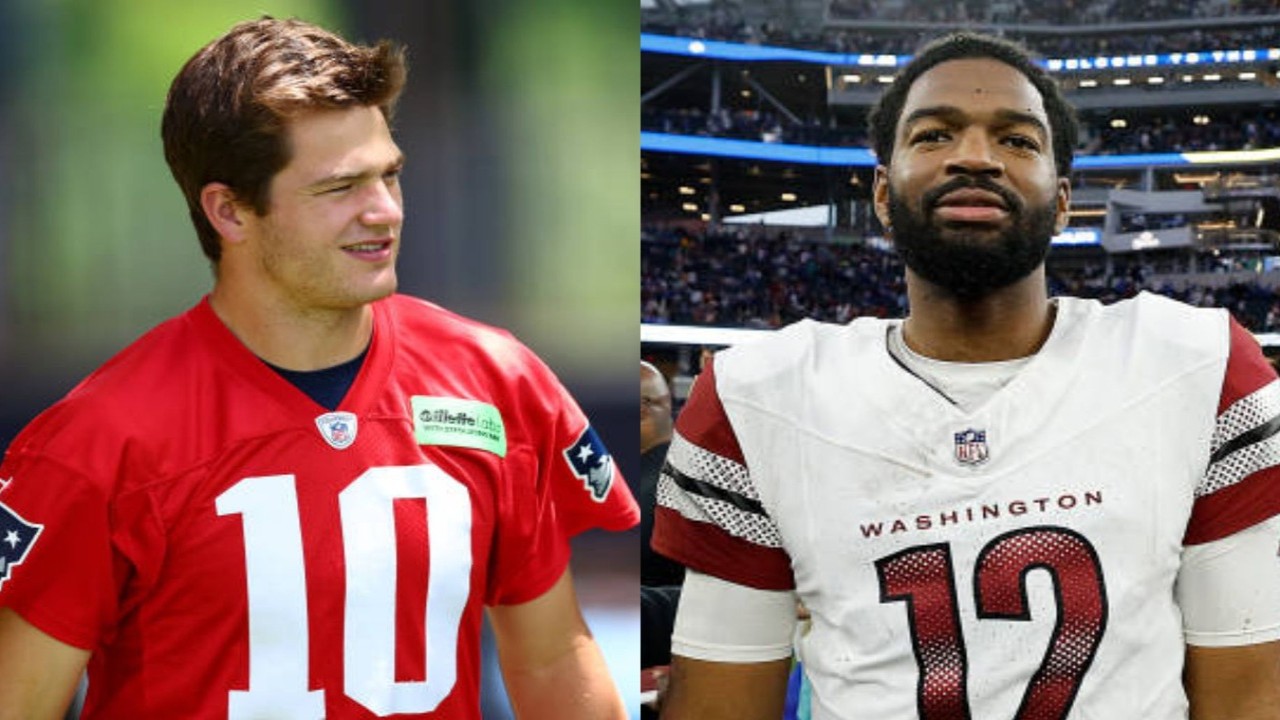 The New England Patriots name Jacoby Brissett starting QB over rookie Drake Maye. Coach Jerod Mayo cites experience as a key factor.